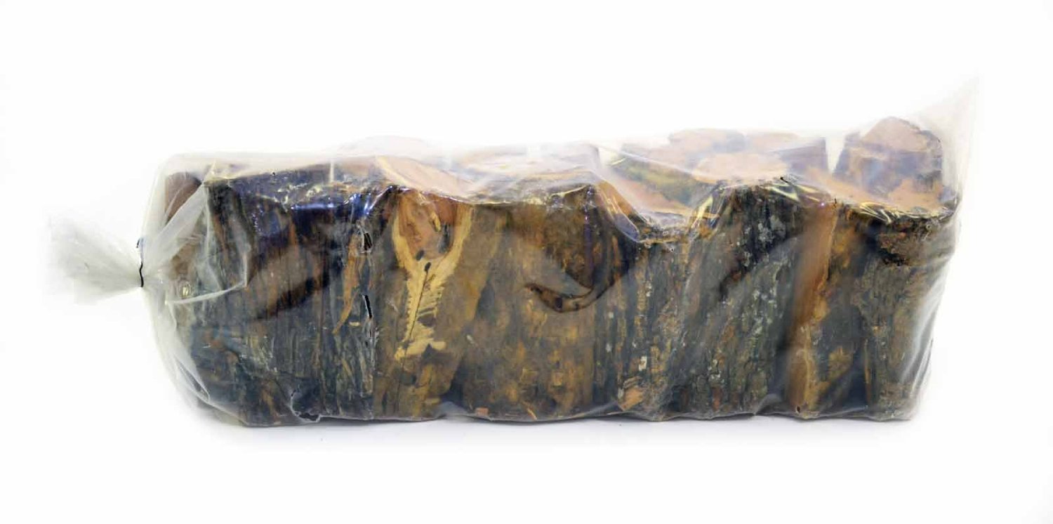 Mesquite wood side profile in 30 lb bag